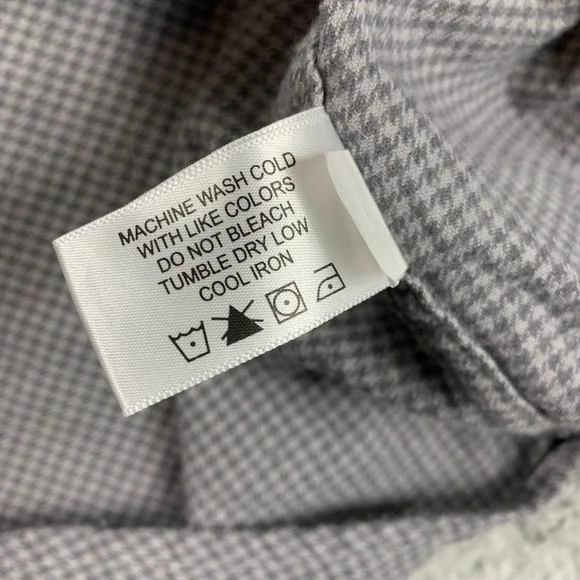 Orvis Shirt Mens 2XL XXL Grey Houndstooth Fairbanks Flannel Outdoor Long Sleeve - Picture 11 of 12